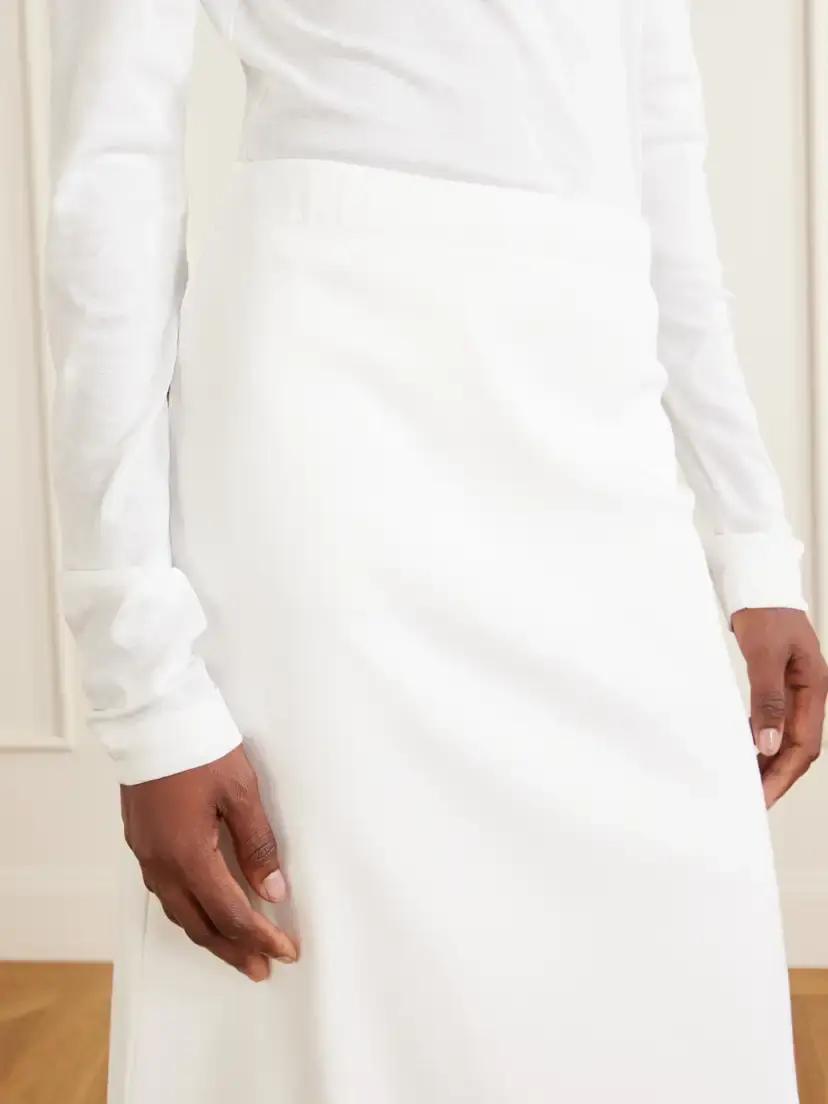 FLORE FLORE Marie Organic Cotton-jersey Midi Skirt | Thumbnail 5