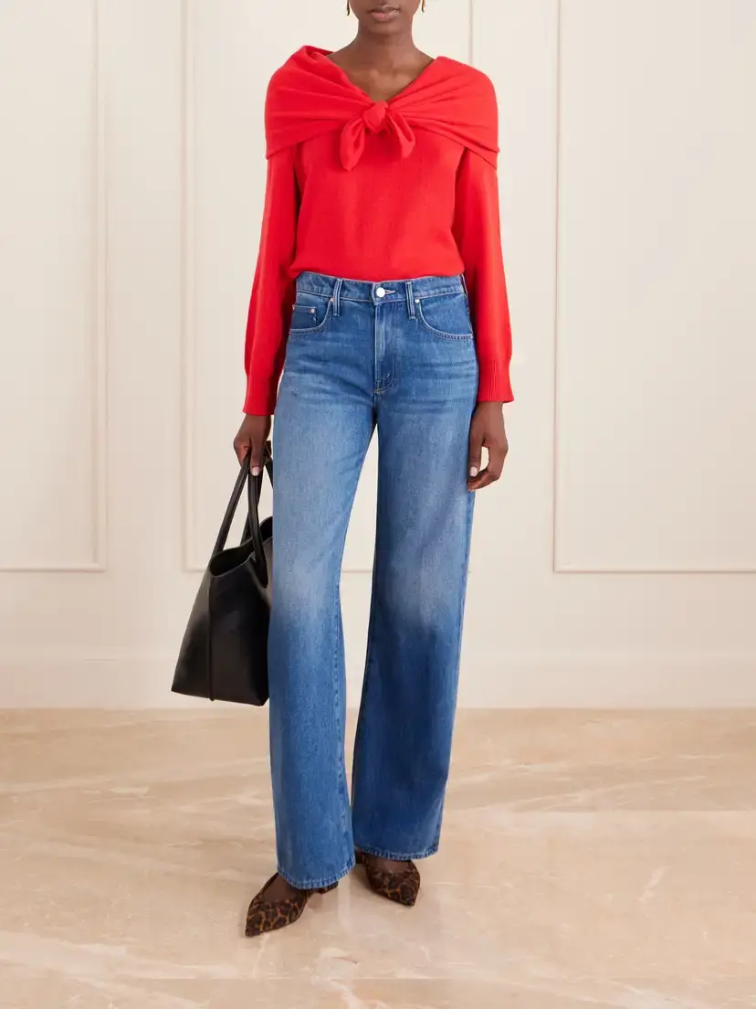 Mother The Mid Rise Lasso Sneak Straight-leg Jeans | Thumbnail 2 Mother The Mid Rise Lasso Sneak Straight-leg Jeans | Thumbnail 2