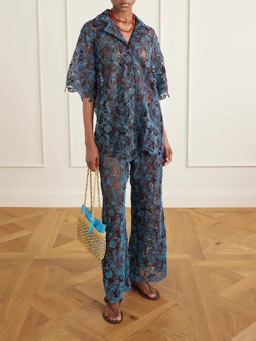 ALÉMAIS Francine Lace Wide-leg Pants | Thumbnail 2 ALÉMAIS Francine Lace Wide-leg Pants | Thumbnail 2