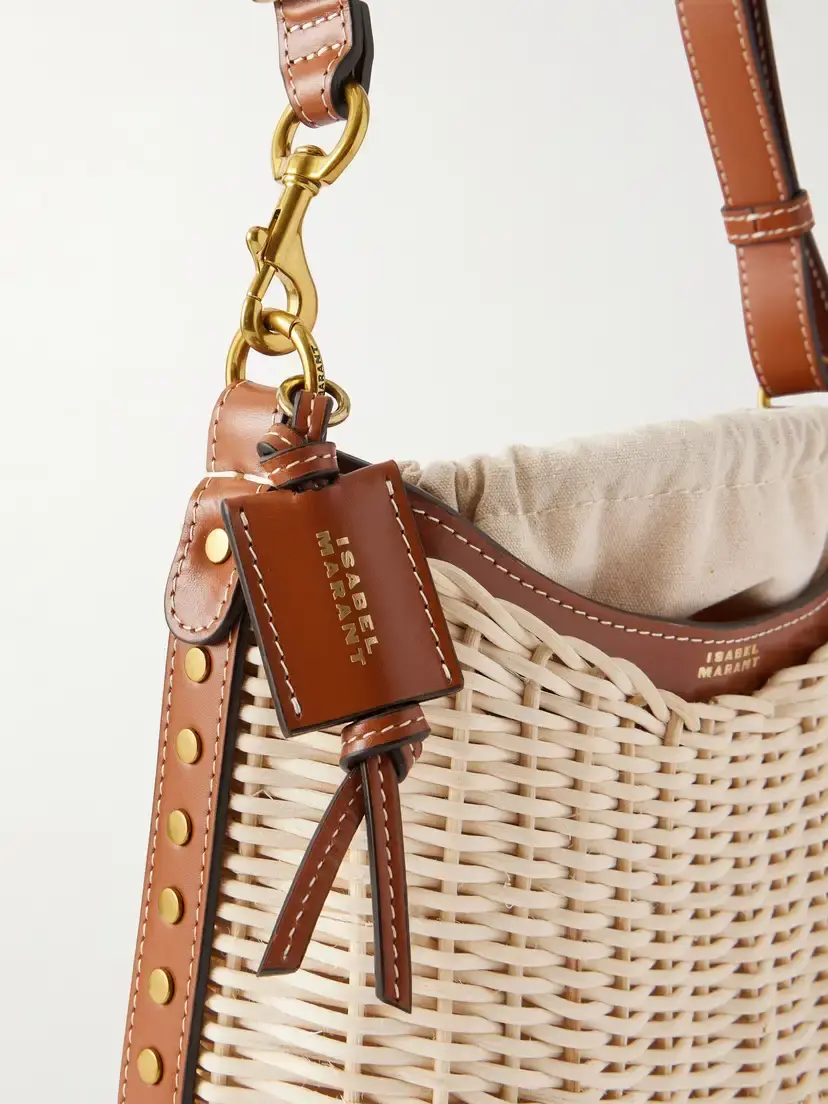Isabel Marant Oskan Wicker Leather-trimmed Wicker Shoulder Bag | Thumbnail 5 Isabel Marant Oskan Wicker Leather-trimmed Wicker Shoulder Bag | Thumbnail 5