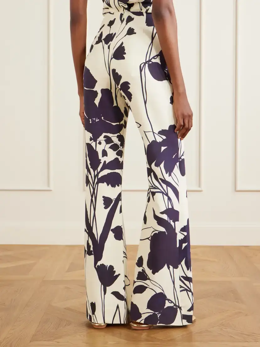 Cara Cara Pisa Floral-print Stretch-crepe Wide-leg Pants | Thumbnail 4 Cara Cara Pisa Floral-print Stretch-crepe Wide-leg Pants | Thumbnail 4