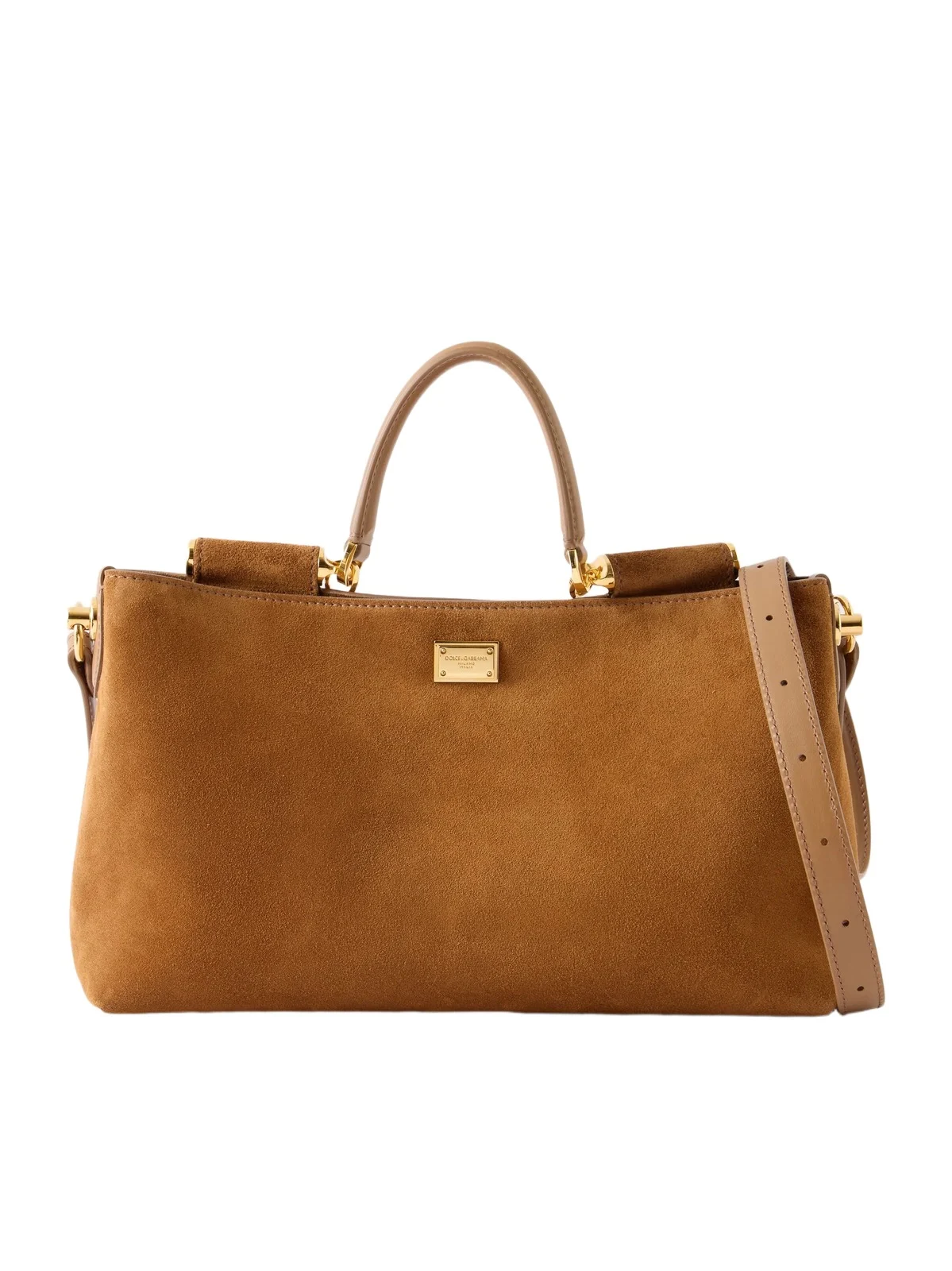 Vittoria Leather-trimmed Suede Tote Vittoria Leather-trimmed Suede Tote