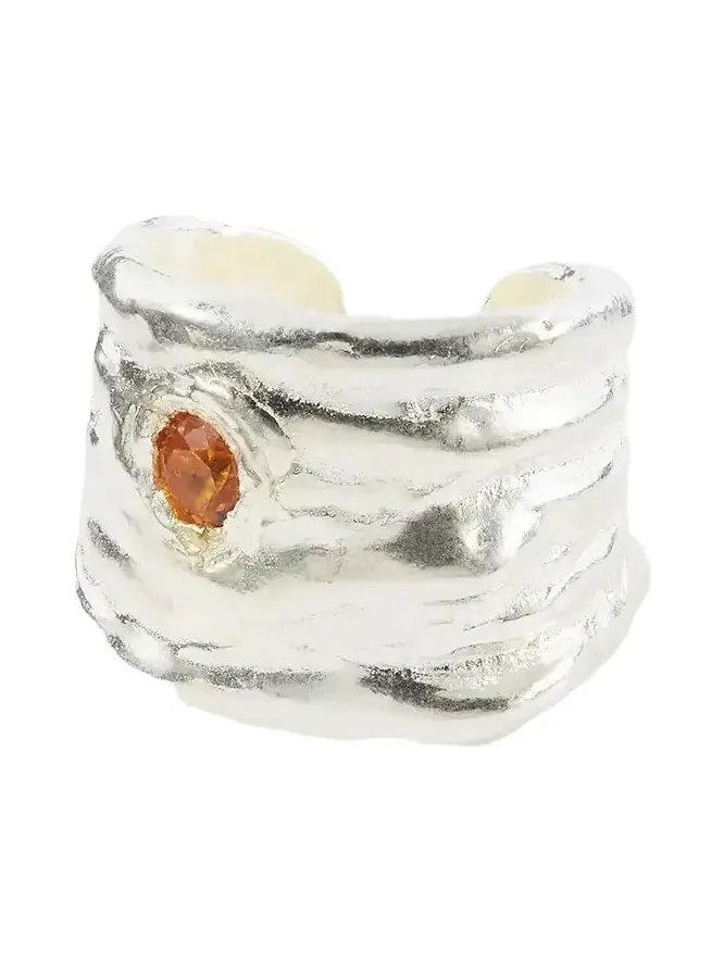 Orilla Sterling Silver And Sapphire Toe Ring Orilla Sterling Silver And Sapphire Toe Ring