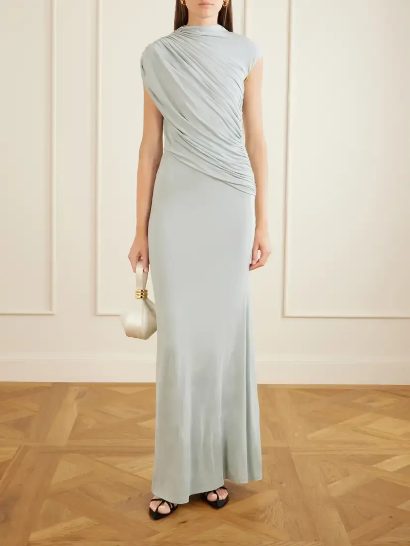 Tove Saffron Gathered Jersey Maxi Dress | Thumbnail 2 Tove Saffron Gathered Jersey Maxi Dress | Thumbnail 2