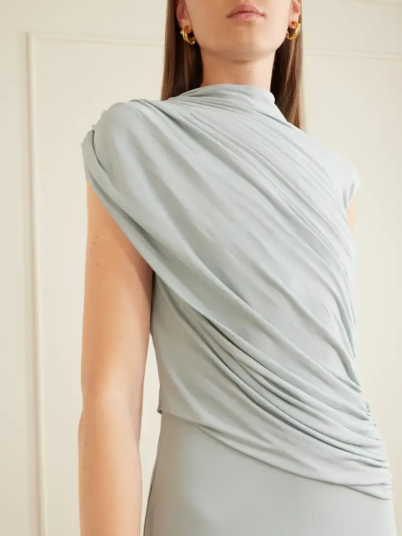 Tove Saffron Gathered Jersey Maxi Dress | Thumbnail 4 Tove Saffron Gathered Jersey Maxi Dress | Thumbnail 4