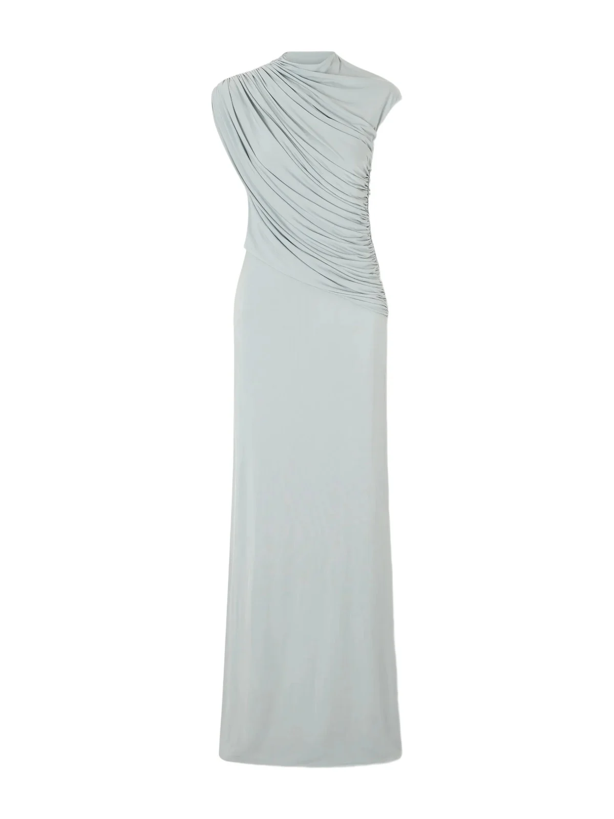 Saffron Gathered Jersey Maxi Dress