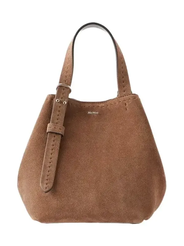 Archetipo Logo-embellished Suede Tote Archetipo Logo-embellished Suede Tote
