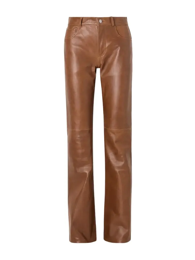 Haikure Flora Paneled Leather Straight-leg Pants | Image 1 Haikure Flora Paneled Leather Straight-leg Pants | Image 1