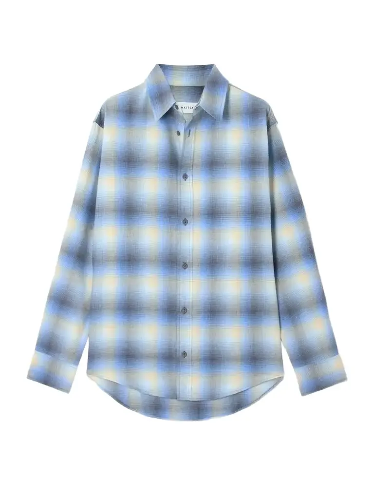 Matteau Checked Cotton-flannel Shirt | Image 1 Matteau Checked Cotton-flannel Shirt | Image 1