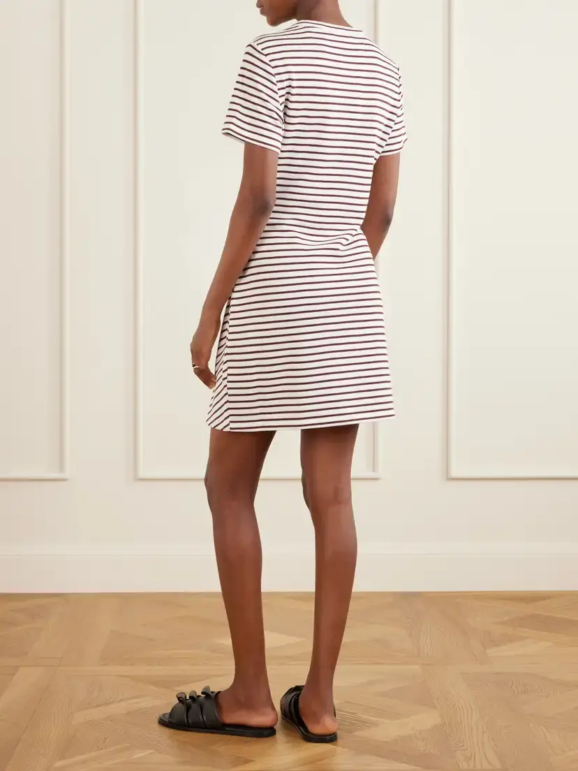 Veronica Beard Elvaris Striped Knotted Jersey Mini Dress | Thumbnail 3 Veronica Beard Elvaris Striped Knotted Jersey Mini Dress | Thumbnail 3