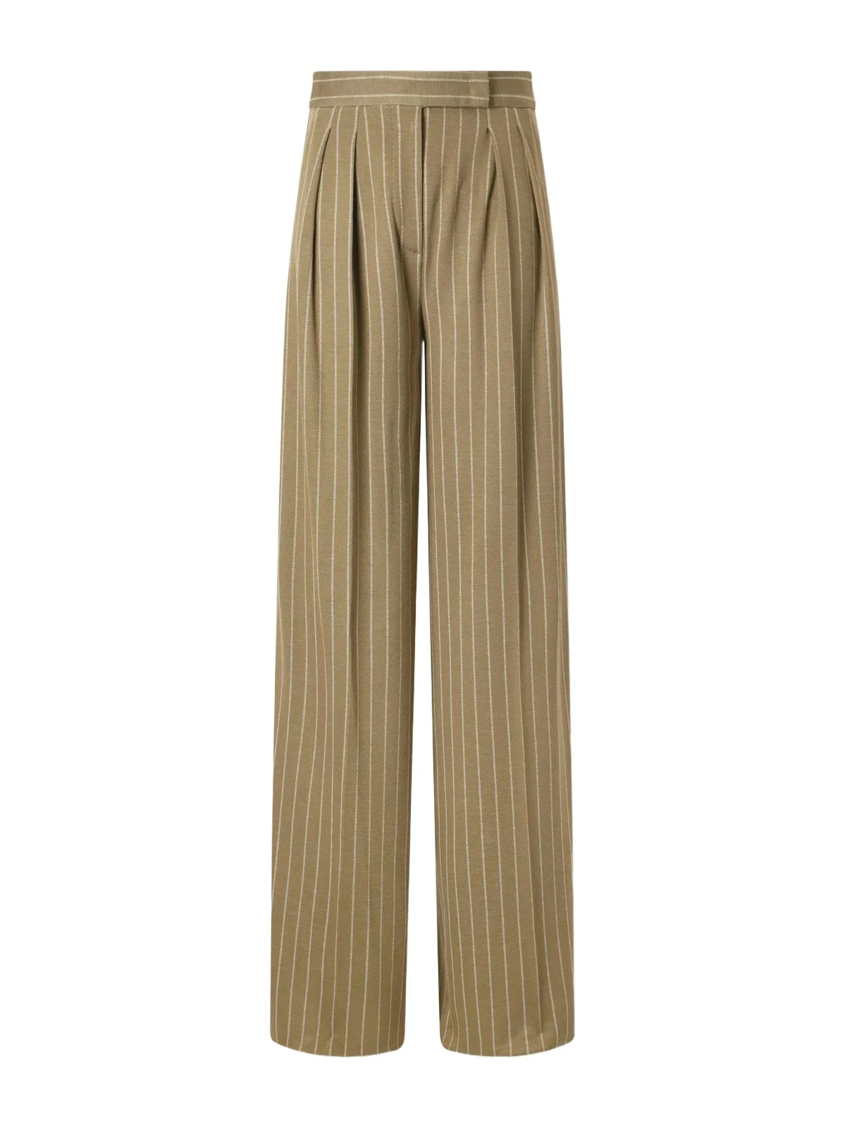 Rio Striped Pleated Jersey Wide-leg Pants