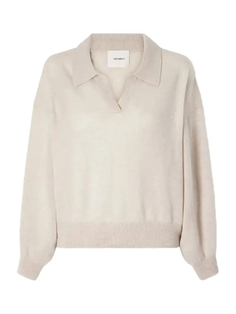 Lisa Yang Katriel Cashmere Polo Sweater | Image 1 Lisa Yang Katriel Cashmere Polo Sweater | Image 1