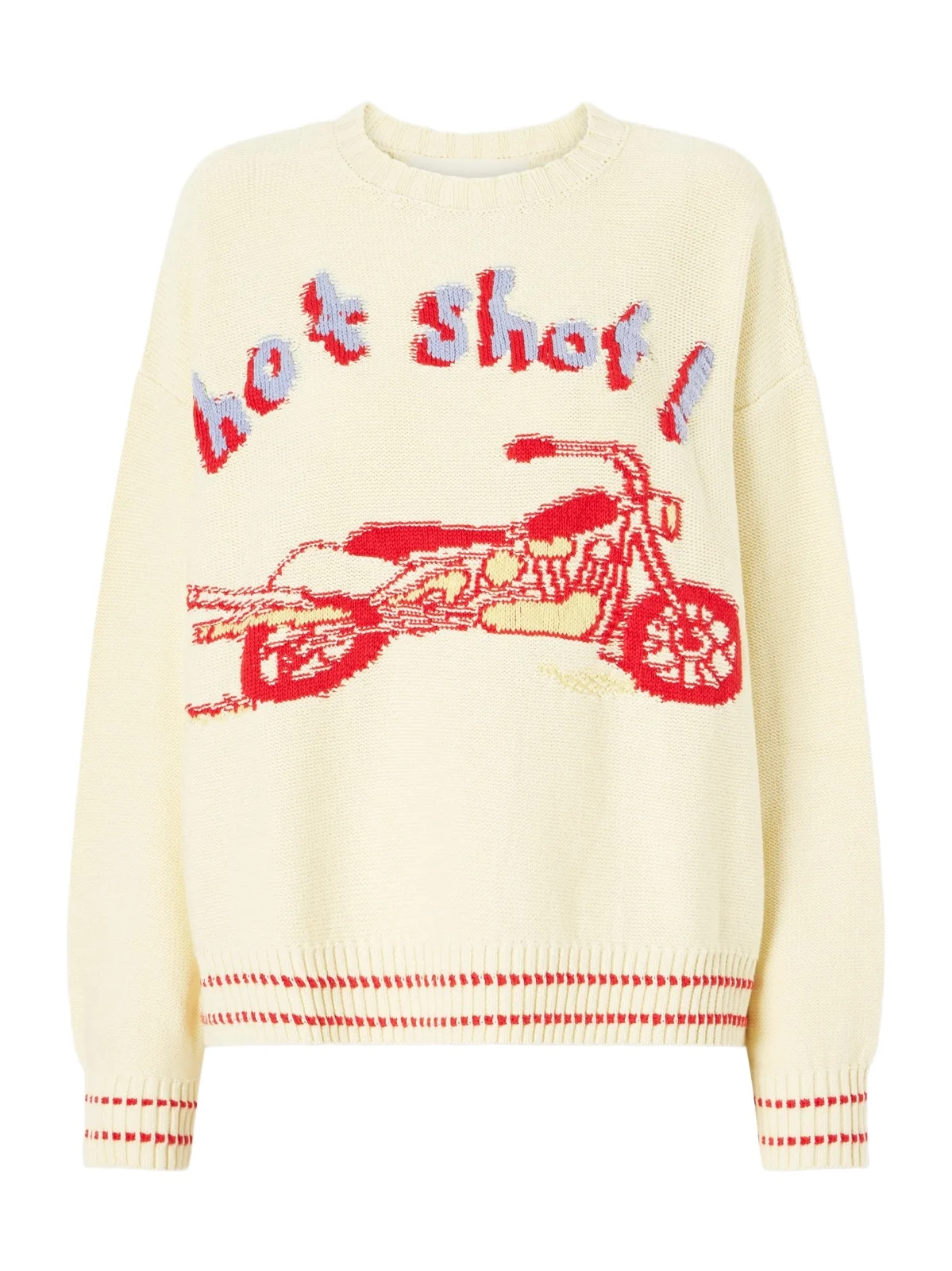 The Big Jumper Intarsia-knit Cotton Sweater The Big Jumper Intarsia-knit Cotton Sweater