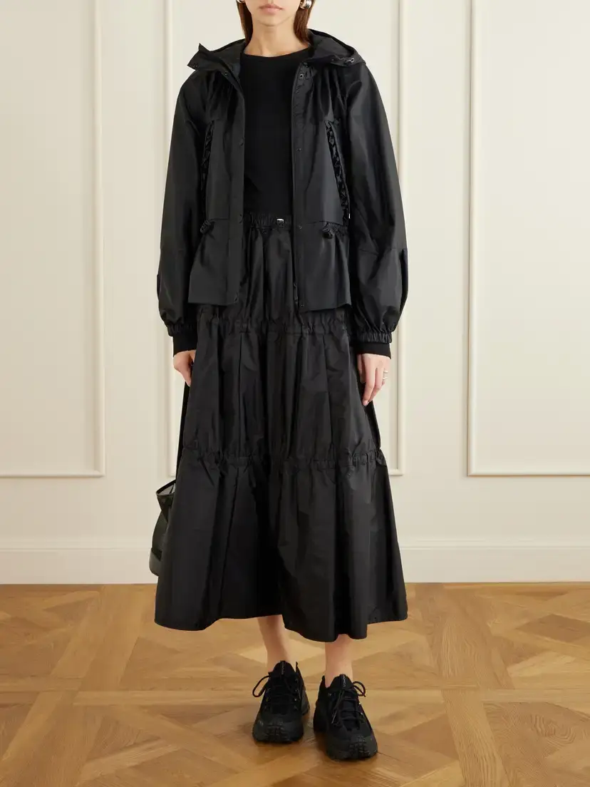 Moncler Tiered Shell Midi Skirt | Thumbnail 2