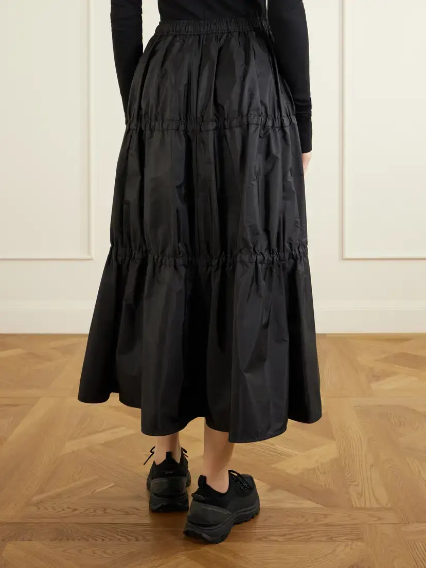 Moncler Tiered Shell Midi Skirt | Thumbnail 4
