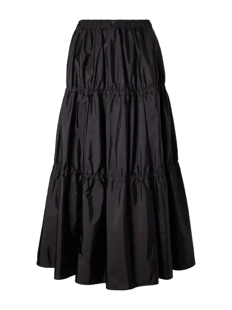 Moncler Tiered Shell Midi Skirt | Image 1 Moncler Tiered Shell Midi Skirt | Image 1