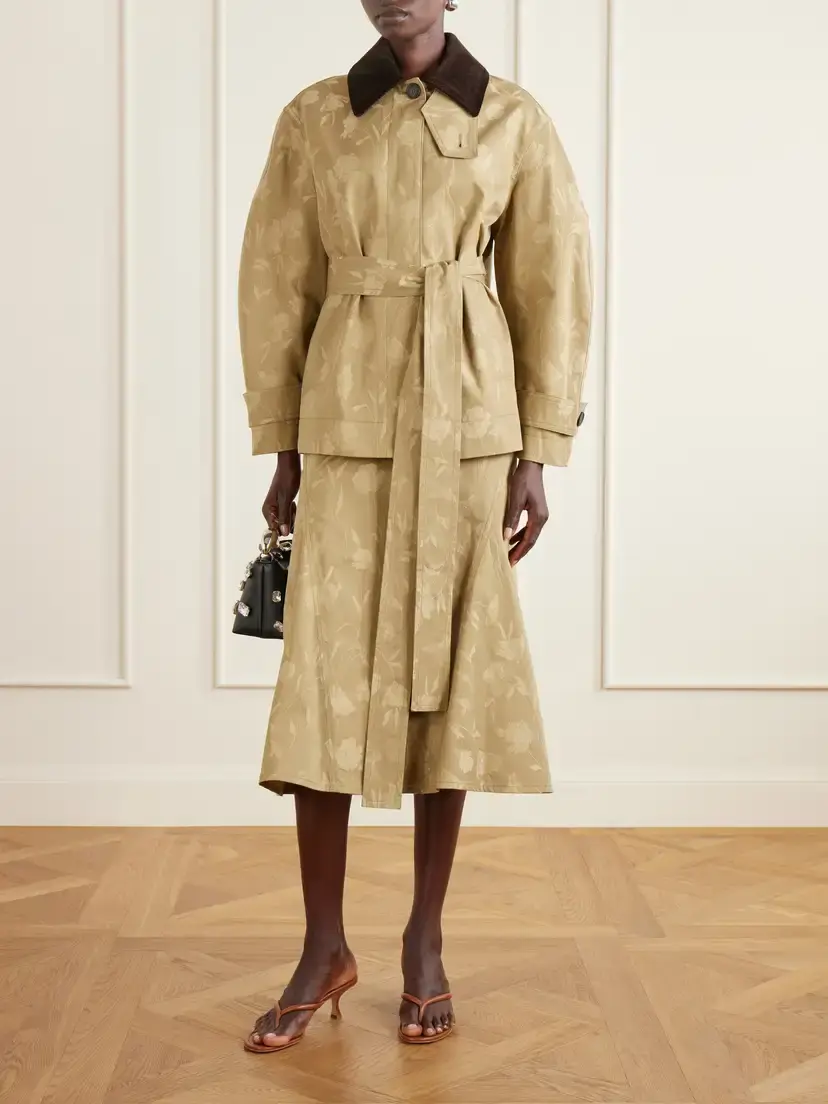 Erdem Floral-jacquard Cotton Midi Skirt | Thumbnail 2 Erdem Floral-jacquard Cotton Midi Skirt | Thumbnail 2