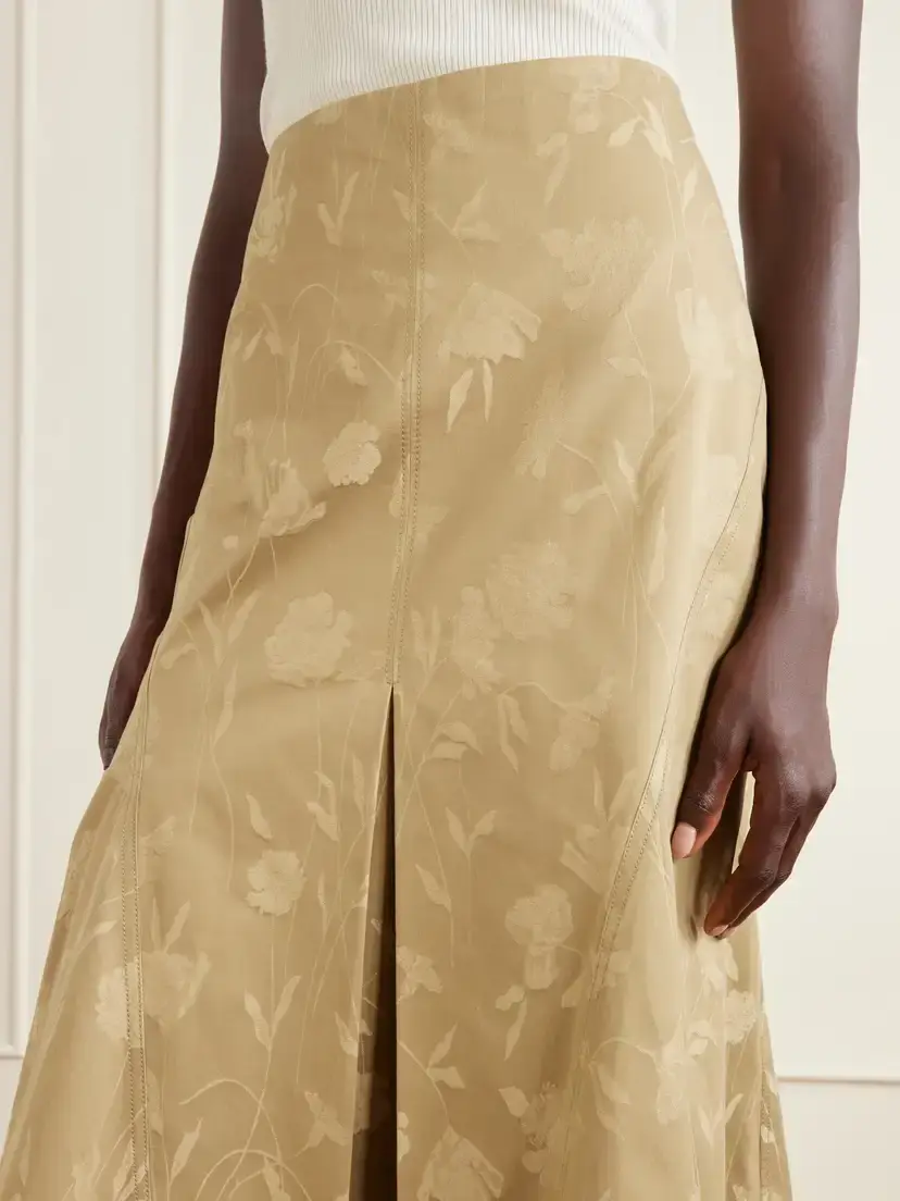 Erdem Floral-jacquard Cotton Midi Skirt | Thumbnail 5 Erdem Floral-jacquard Cotton Midi Skirt | Thumbnail 5