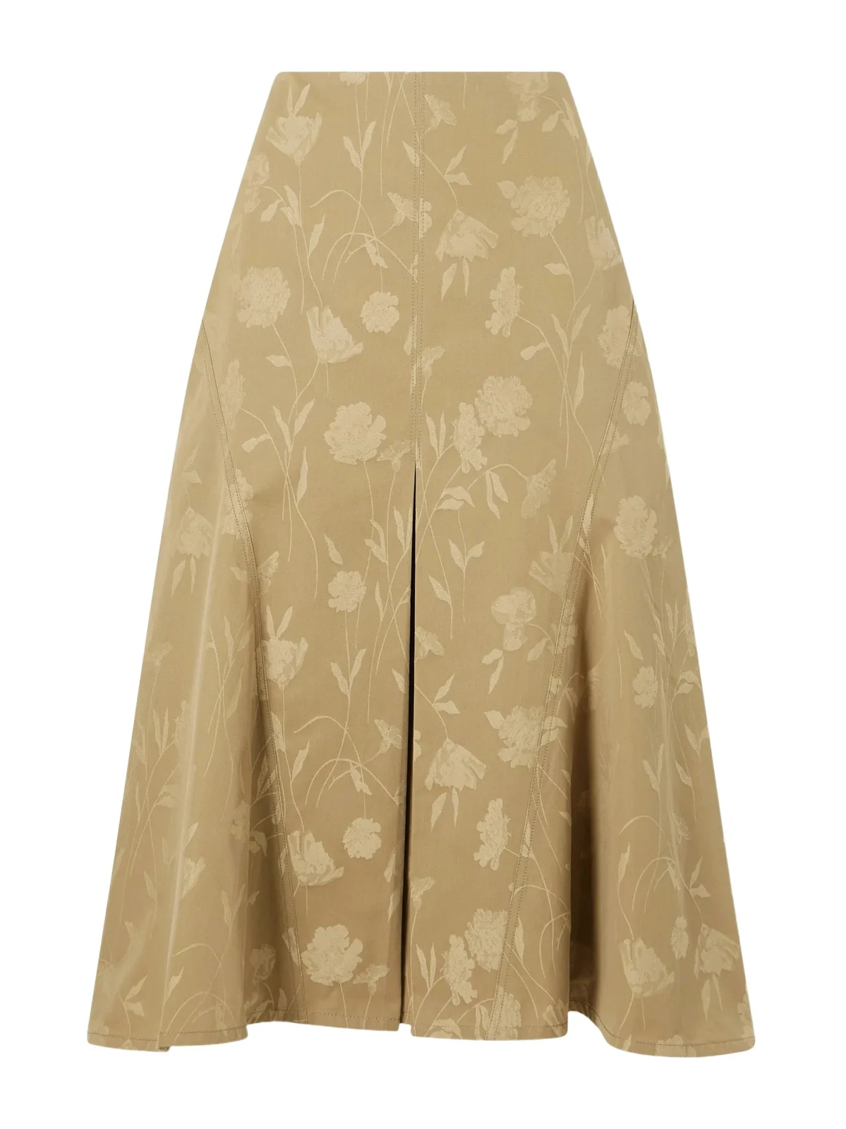 Floral-jacquard Cotton Midi Skirt Floral-jacquard Cotton Midi Skirt
