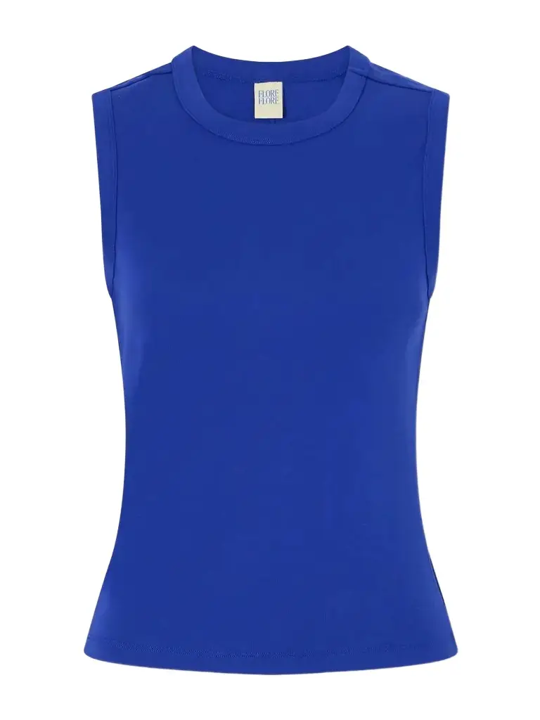 FLORE FLORE Esmé Ribbed Organic Cotton-jersey Tank | Image 1 FLORE FLORE Esmé Ribbed Organic Cotton-jersey Tank | Image 1