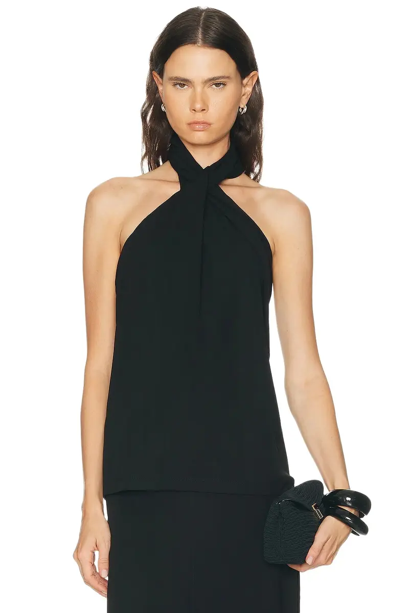 Twisted Jersey Halter Top Twisted Jersey Halter Top