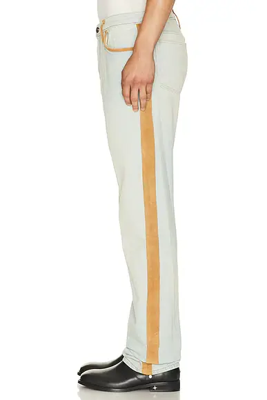 Austin Post Leather Edge Highland Slim Cut Jean | Thumbnail 2 Austin Post Leather Edge Highland Slim Cut Jean | Thumbnail 2