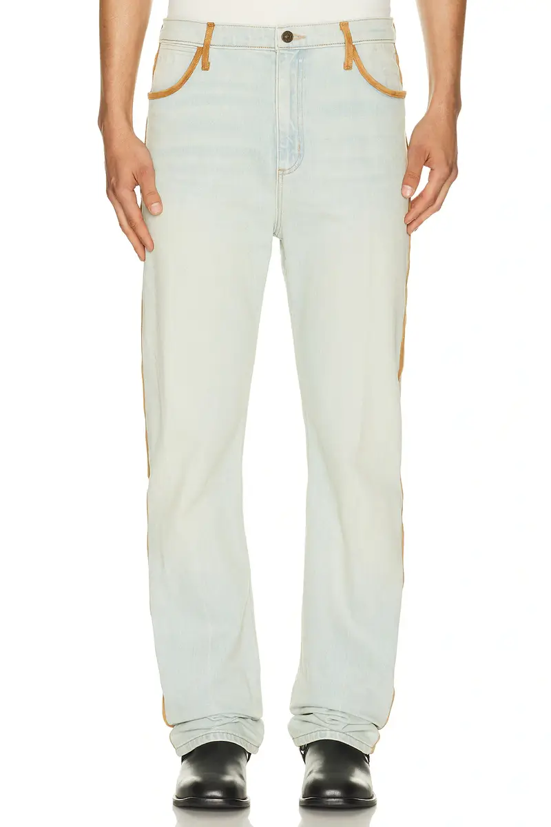 Austin Post Leather Edge Highland Slim Cut Jean | Thumbnail 6 Austin Post Leather Edge Highland Slim Cut Jean | Thumbnail 6
