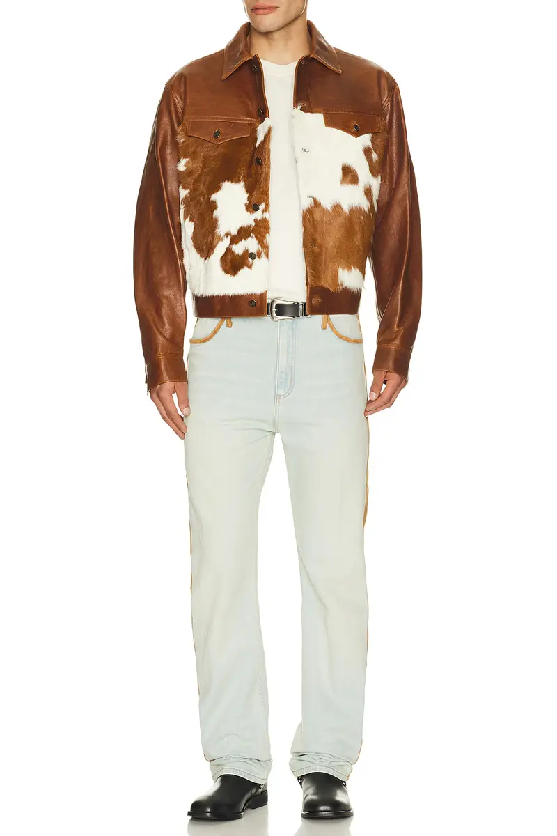Austin Post Leather Edge Highland Slim Cut Jean | Thumbnail 9 Austin Post Leather Edge Highland Slim Cut Jean | Thumbnail 9