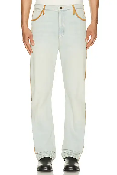 Austin Post Leather Edge Highland Slim Cut Jean | Image 1 Austin Post Leather Edge Highland Slim Cut Jean | Image 1