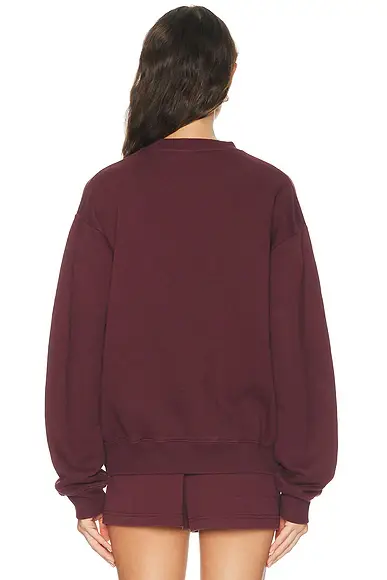 Sporty & Rich Syracuse Embroidered Crewneck Sweatshirt | Thumbnail 3 Sporty & Rich Syracuse Embroidered Crewneck Sweatshirt | Thumbnail 3