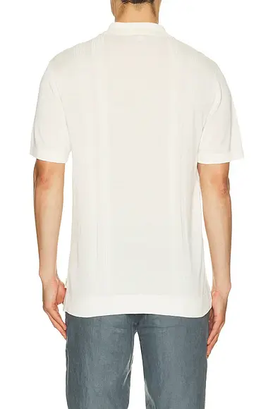 Onia Silk Ribbed Knit Polo Shirt | Thumbnail 2 Onia Silk Ribbed Knit Polo Shirt | Thumbnail 2
