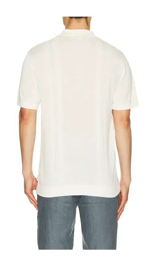 Onia Silk Ribbed Knit Polo Shirt | Thumbnail 10 Onia Silk Ribbed Knit Polo Shirt | Thumbnail 10