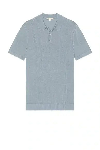 Onia Silk Ribbed Knit Polo Shirt | Thumbnail 4