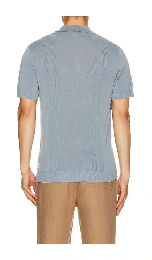 Onia Silk Ribbed Knit Polo Shirt | Thumbnail 10