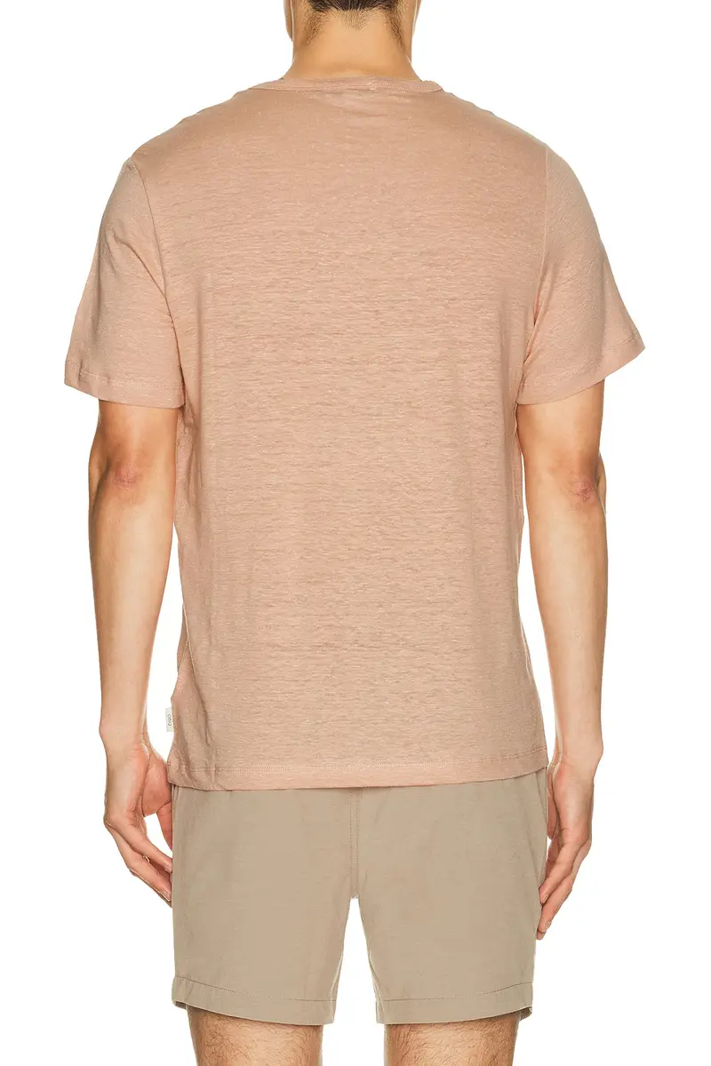 Onia Stretch Linen Crewneck Tee Shirt | Thumbnail 6