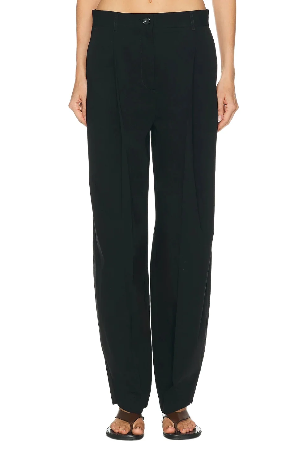 TOTEME Single Pleat Cotton Trouser