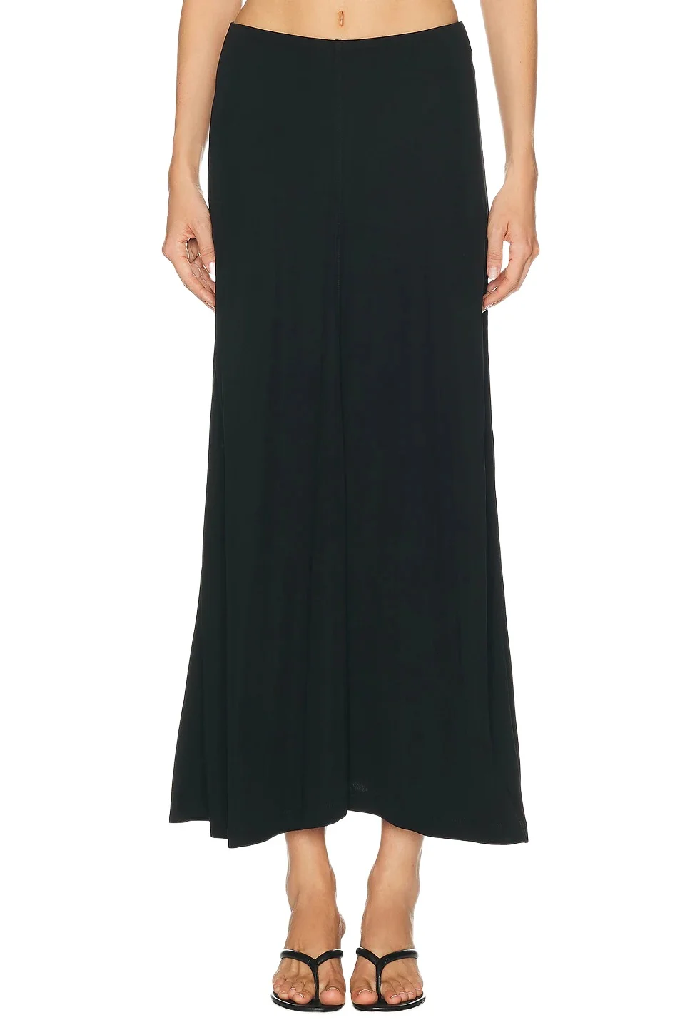 Flared Jersey Skirt