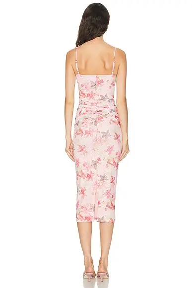 PatBo Orchid Bloom Chiffon Midi Dress | Thumbnail 3 PatBo Orchid Bloom Chiffon Midi Dress | Thumbnail 3