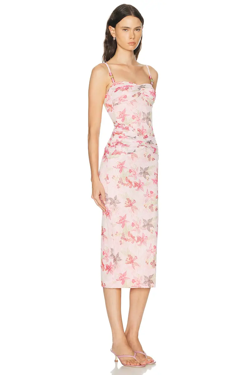 PatBo Orchid Bloom Chiffon Midi Dress | Thumbnail 6 PatBo Orchid Bloom Chiffon Midi Dress | Thumbnail 6