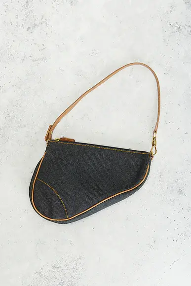 Dior Denim Pochette Saddle Bag | Thumbnail 2