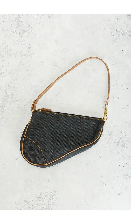 Dior Denim Pochette Saddle Bag | Thumbnail 18