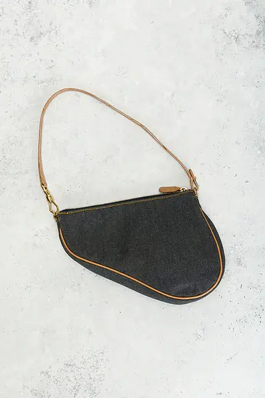 Dior Denim Pochette Saddle Bag | Thumbnail 3