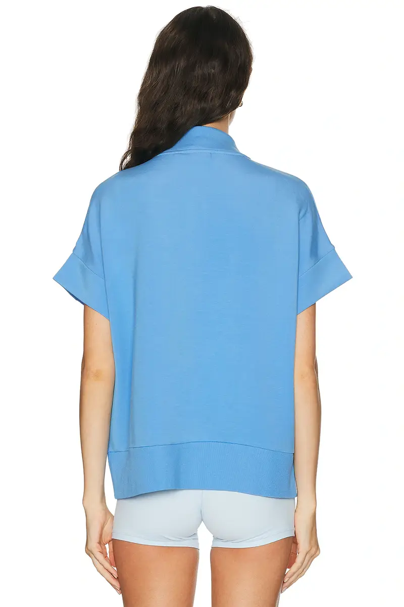 Varley Ritchie Half Zip Short Sleeve Sweatshirt | Thumbnail 7