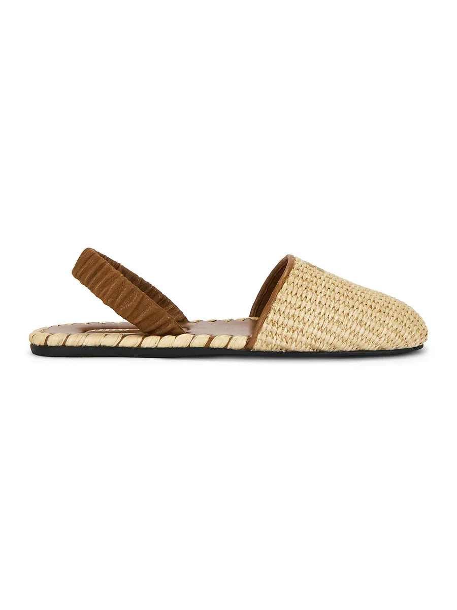 Miu Miu Ruches Slingback Flat