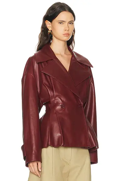 Balenciaga Folded Short Trench Coat | Thumbnail 2