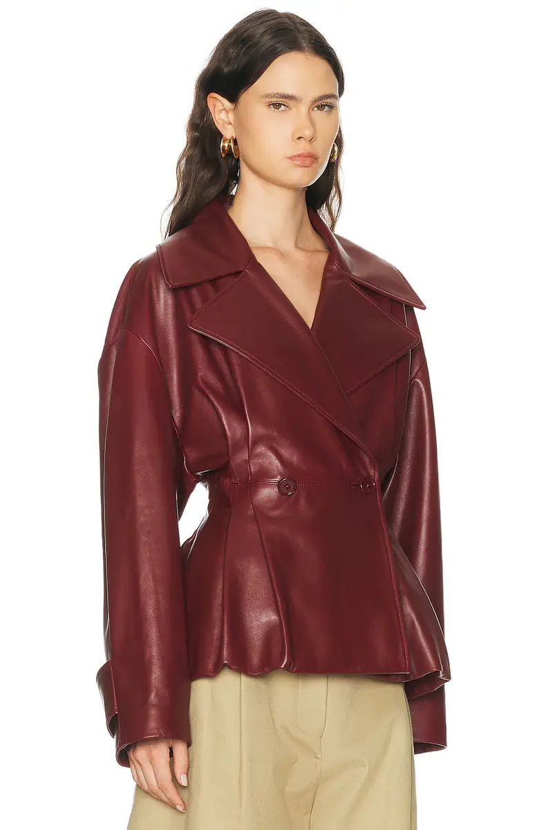 Balenciaga Folded Short Trench Coat | Thumbnail 6