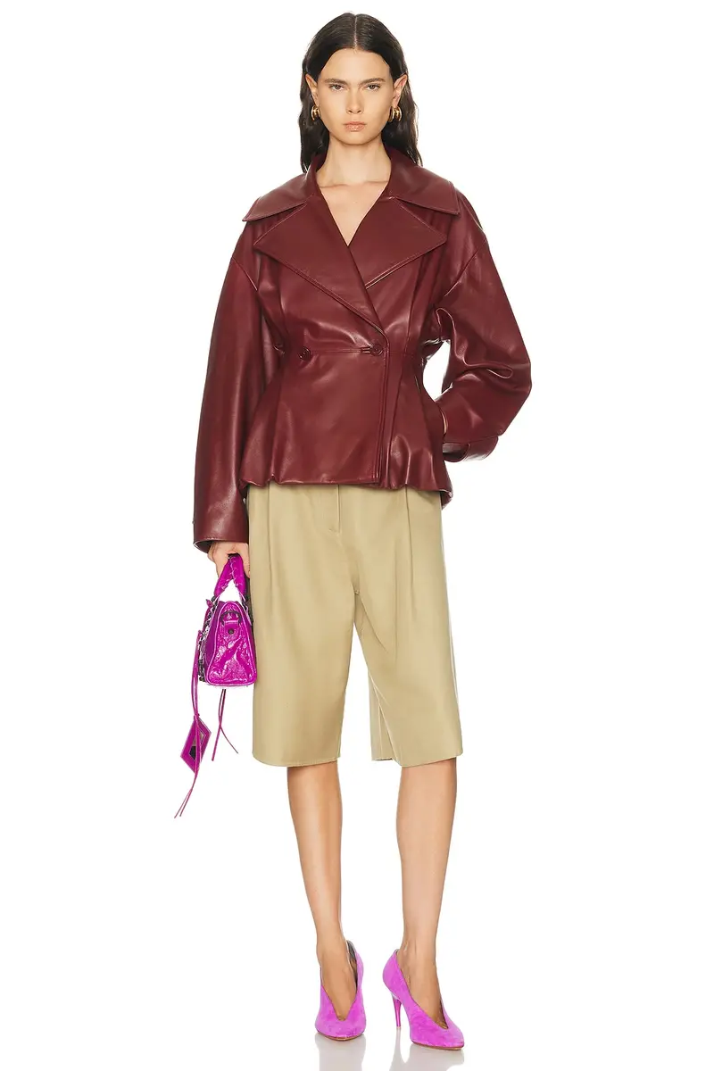 Balenciaga Folded Short Trench Coat | Thumbnail 8