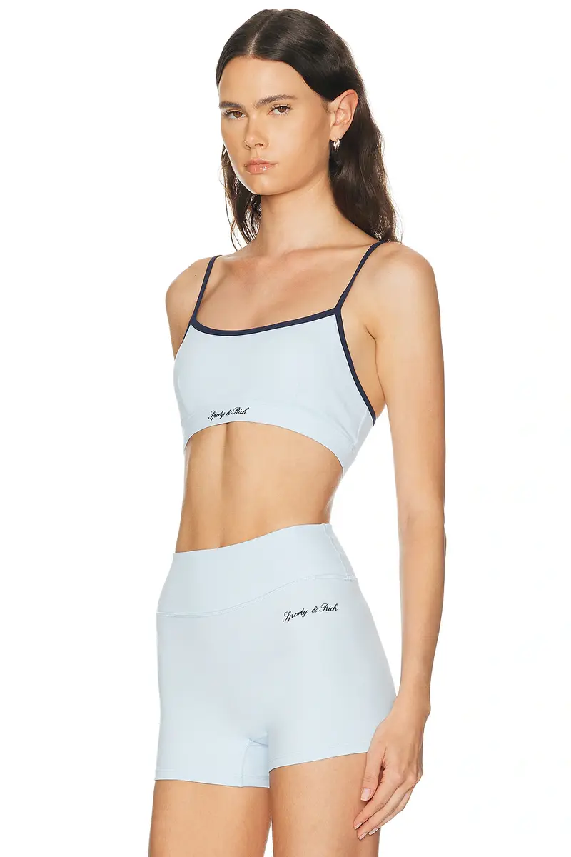 Sporty & Rich Signature Logo Sports Bra | Thumbnail 7 Sporty & Rich Signature Logo Sports Bra | Thumbnail 7