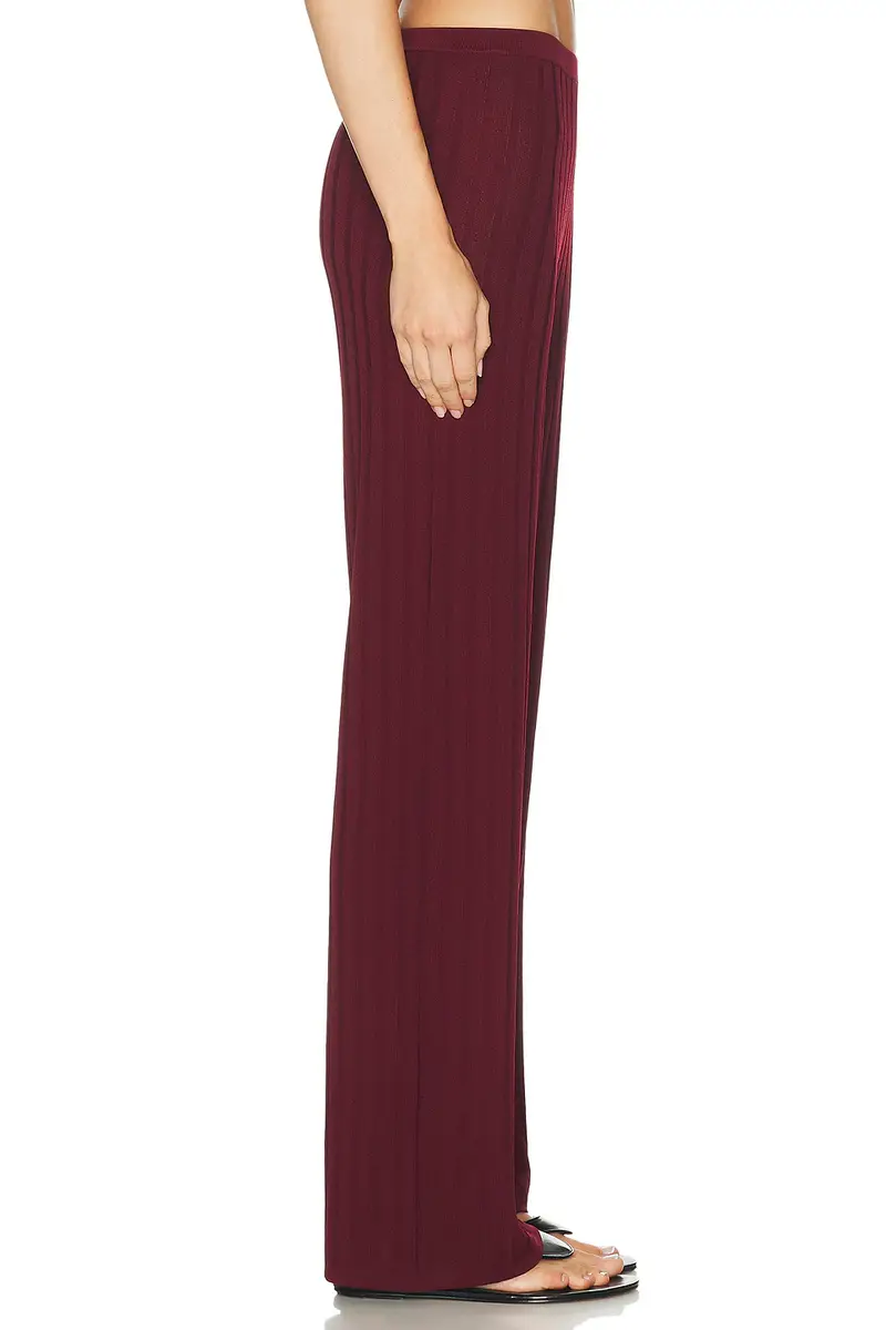 Sporty & Rich Signature Logo Ribbed Pant | Thumbnail 2