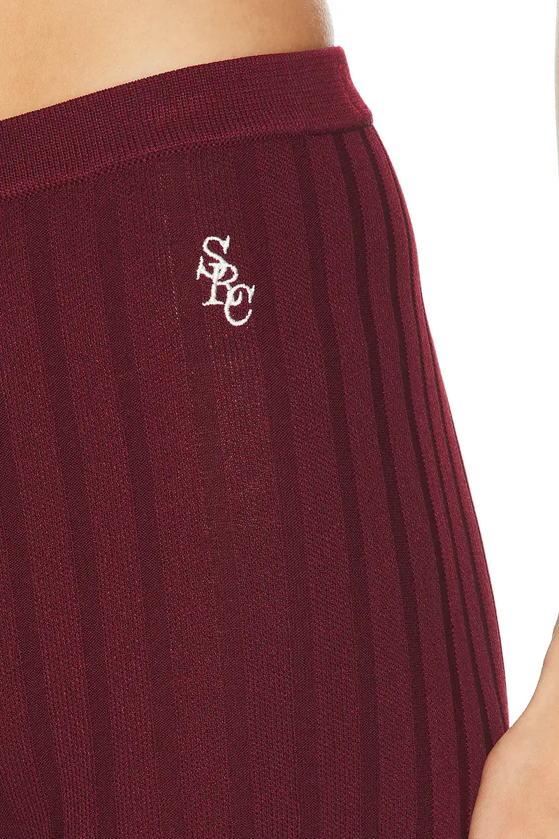 Sporty & Rich Signature Logo Ribbed Pant | Thumbnail 6